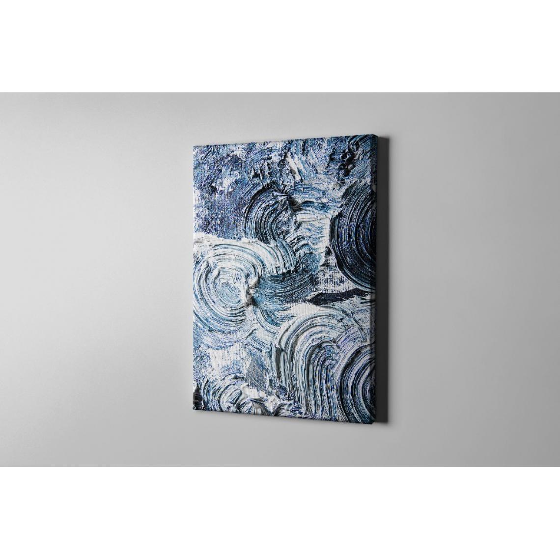 Homemania - HOMEMANIA Tableau sur toile Mer - Bleu, blanc - 100 x 3 x 150 cm - Tableaux, peintures