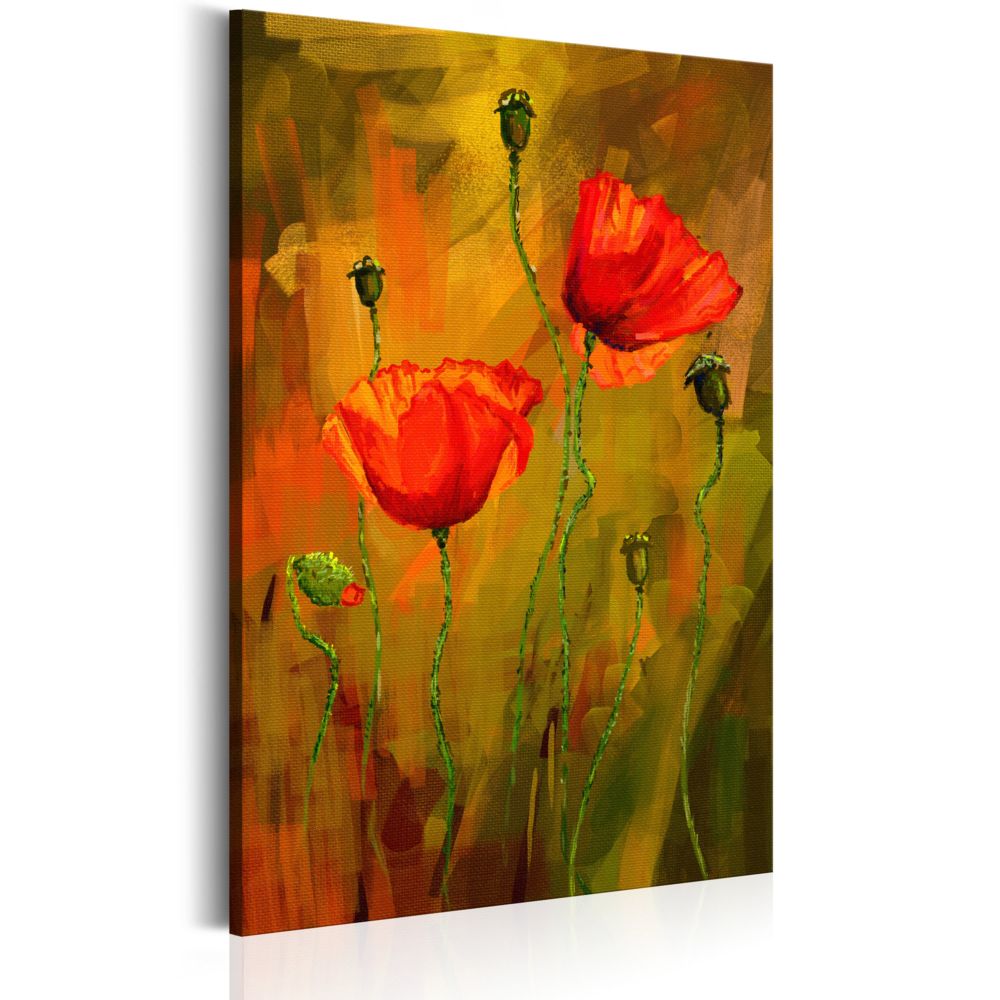 Bimago - Tableau - The Awakening of Poppy - Décoration, image, art | Fleurs | Coquelicots | - Tableaux, peintures