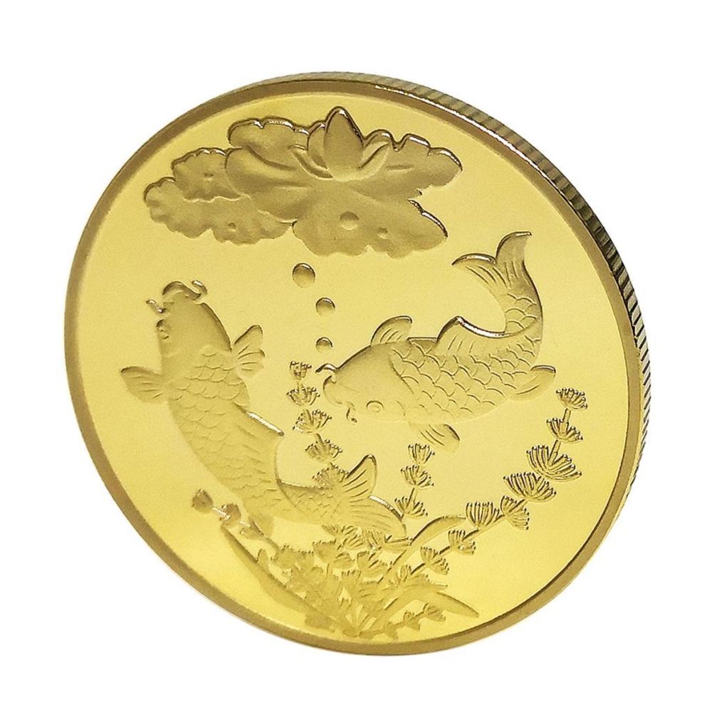 marque generique - Pièce Commémorative En Plaqué Or De 40 Mm Lucky Coin Collectibles Golden - Objets déco