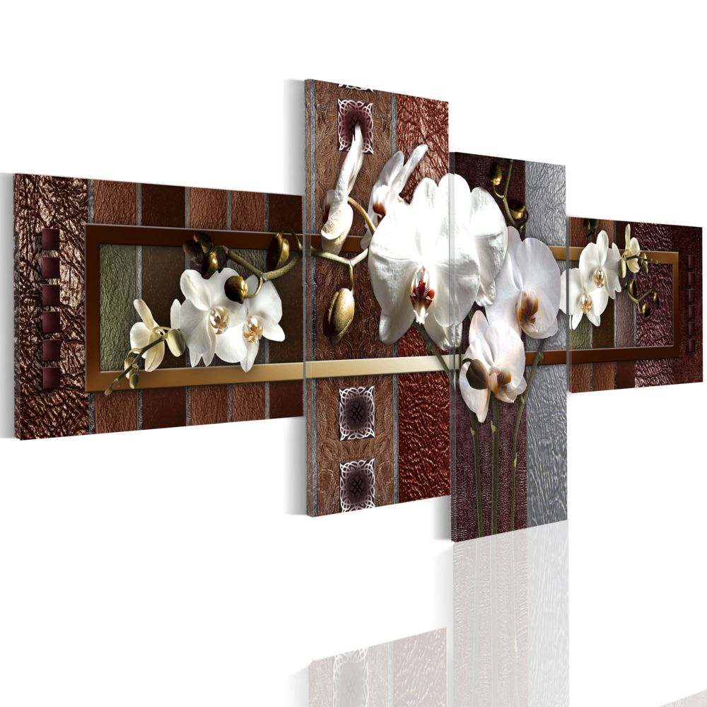 Bimago - Tableau | Elegant orchid | 200x90 | XXL | Fleurs | Orchidées | | - Tableaux, peintures