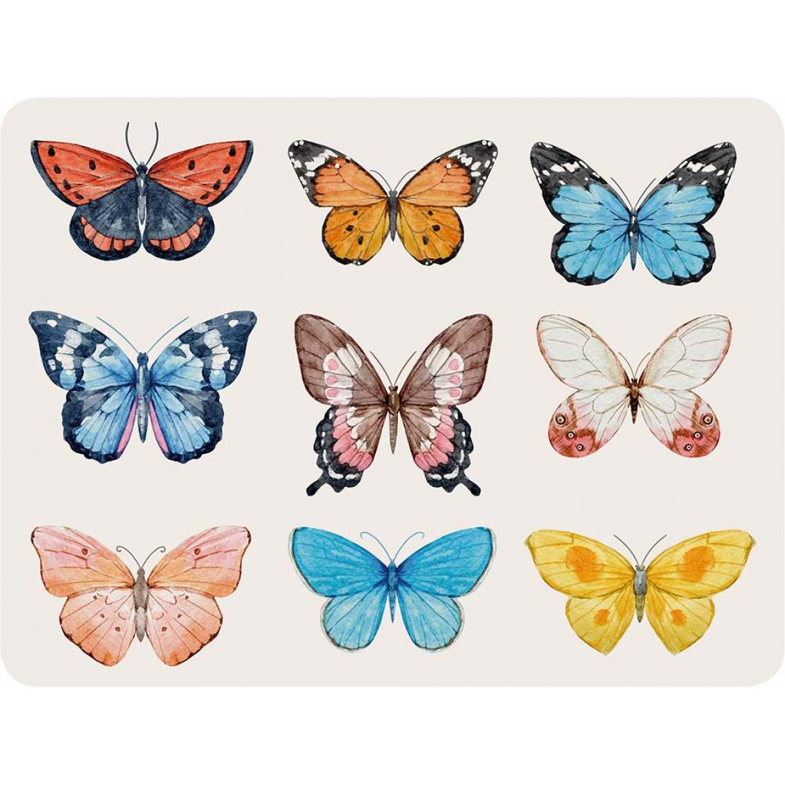 Contento - Set de table en vinyle Papillons Unitaire - Objets déco