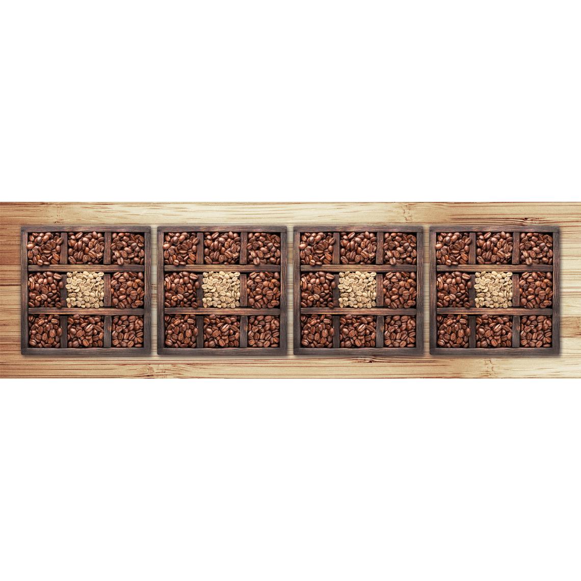 Alter - Chemin de cuisine, 100% Made in Italy, Tapis antitache avec impression numérique, Tapis antidérapant et lavable, Modèle Gregory, 220x52 cm - Tapis