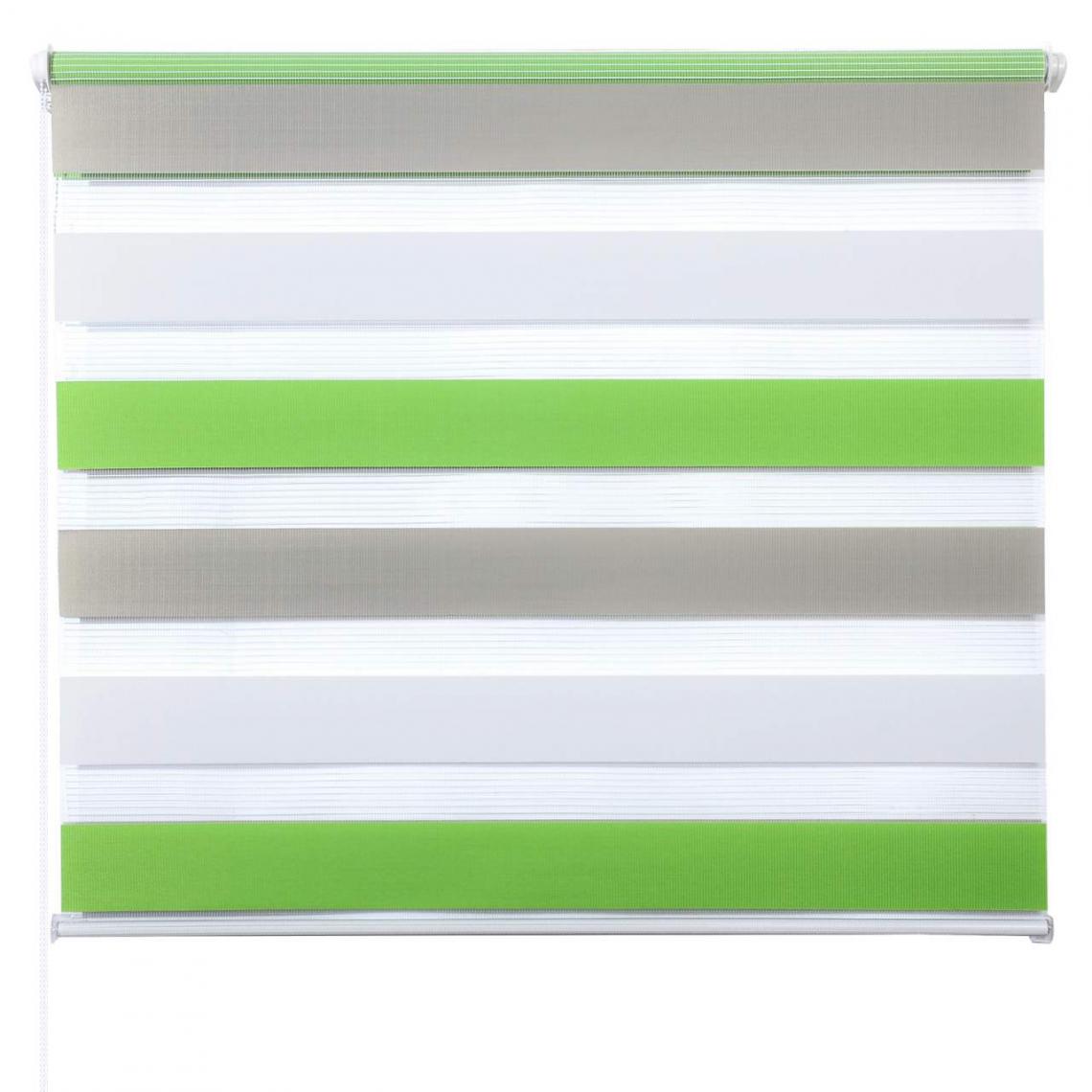 MercatoXL - en double aveugle blanc + vert + gris 45x150cm - Tapis