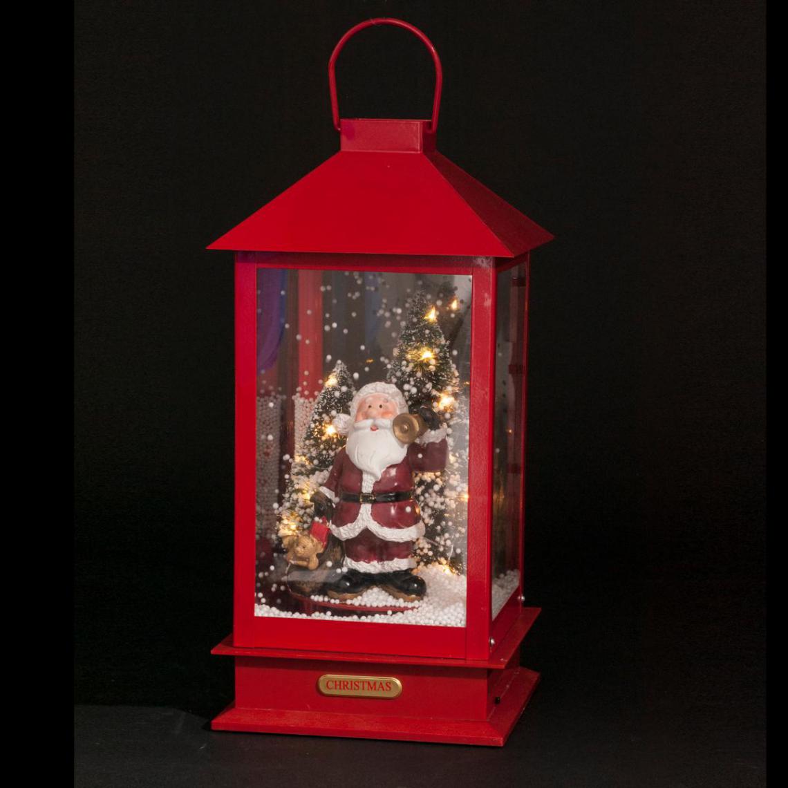 Feeric Christmas - Décoration Lanterne Musicale Neige Rouge - Feeric Christmas - Décorations de Noël