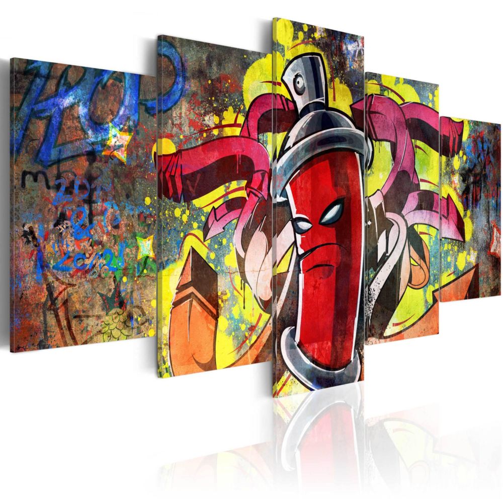 Artgeist - Tableau - Angry spray can 200x100 - Tableaux, peintures