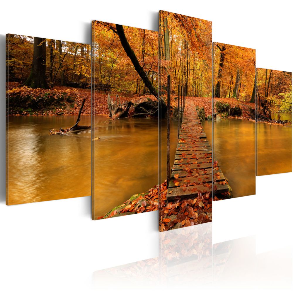 Bimago - Tableau - Redness of autumn - Décoration, image, art | Paysages | Forêt | - Tableaux, peintures