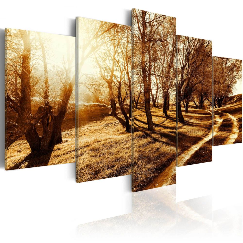 Artgeist - Tableau - Amber orchard 200x100 - Tableaux, peintures