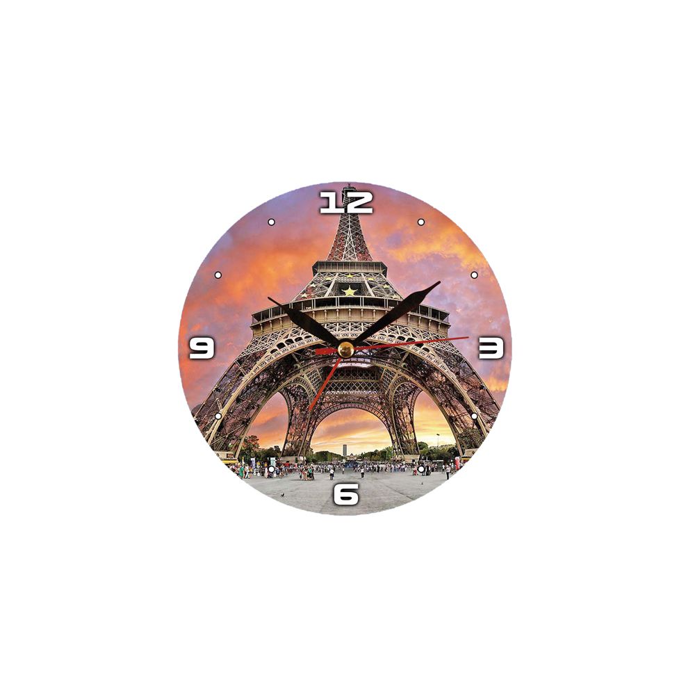 Sudtrading - Grande Pendule ronde en verre Paris - Horloges, pendules