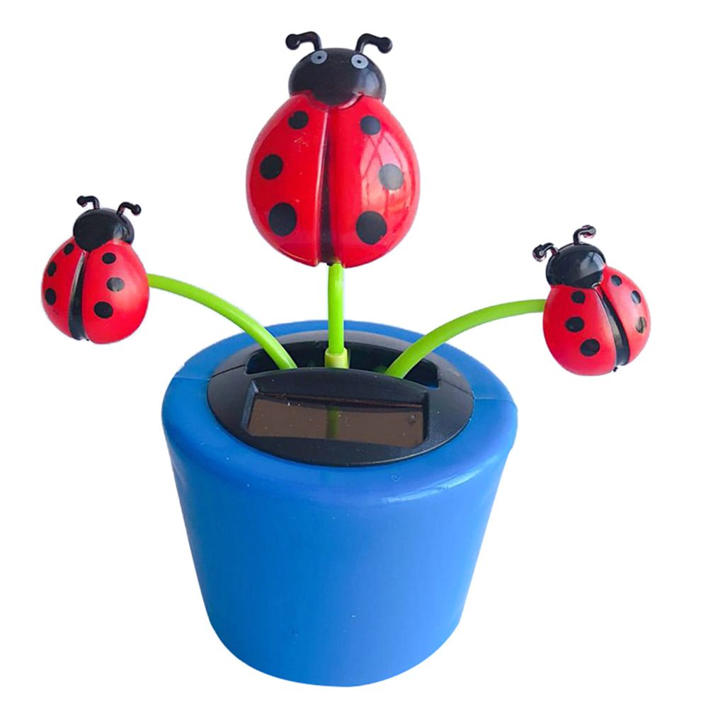 marque generique - énergie solaire fleur insecte dansant poupée jouet voiture décor beetle - Objets déco