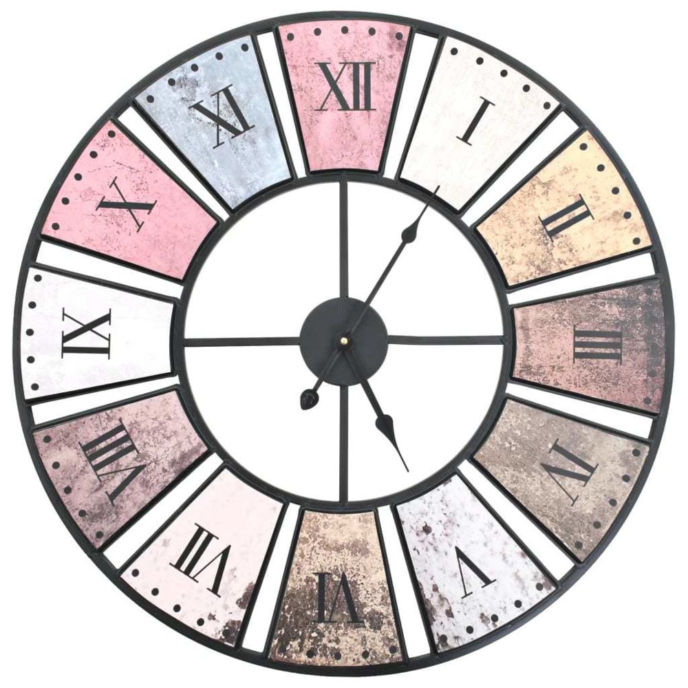 marque generique - Magnifique Horloges ligne Nuku?alofa Horloge murale vintage avec mouvement à quartz 60 cm XXL - Horloges, pendules