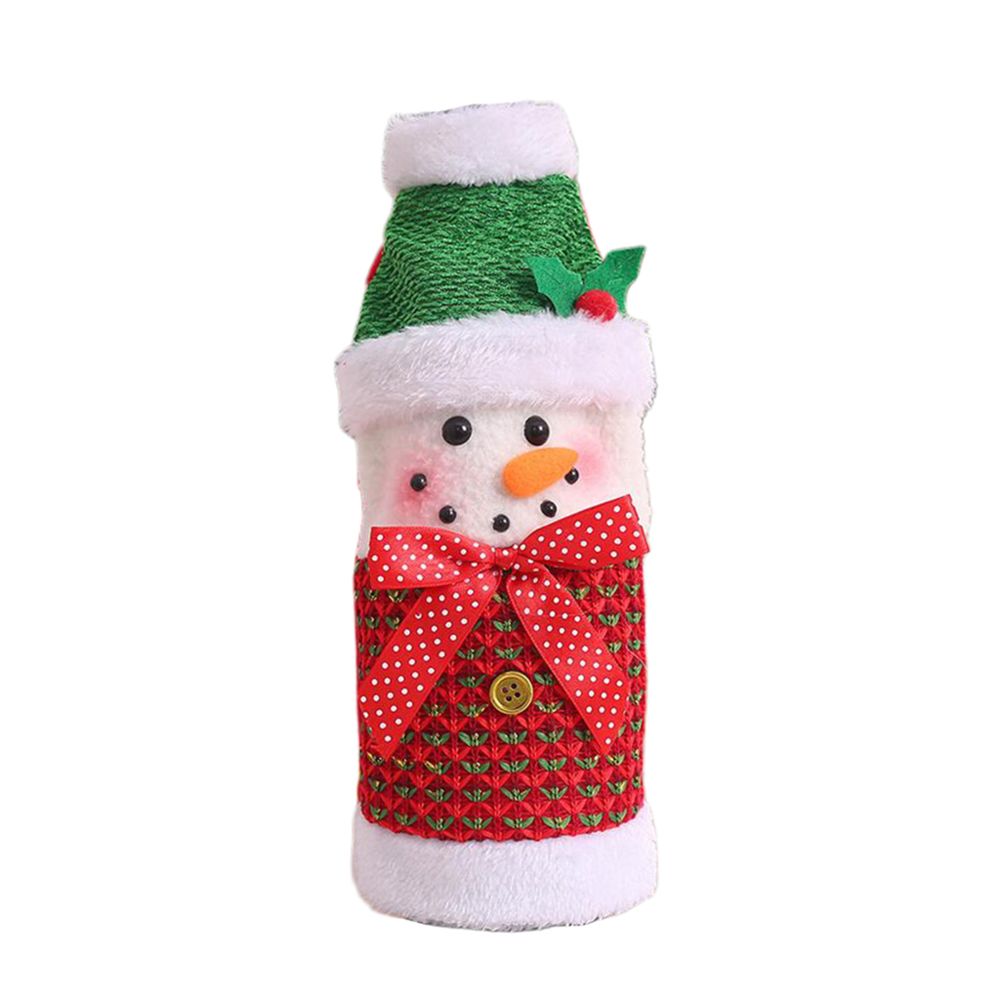 marque generique - Couverture de support de douille de bouteille de vin de Noël pour le bonhomme de neige de décor de table de Noël - Objets déco