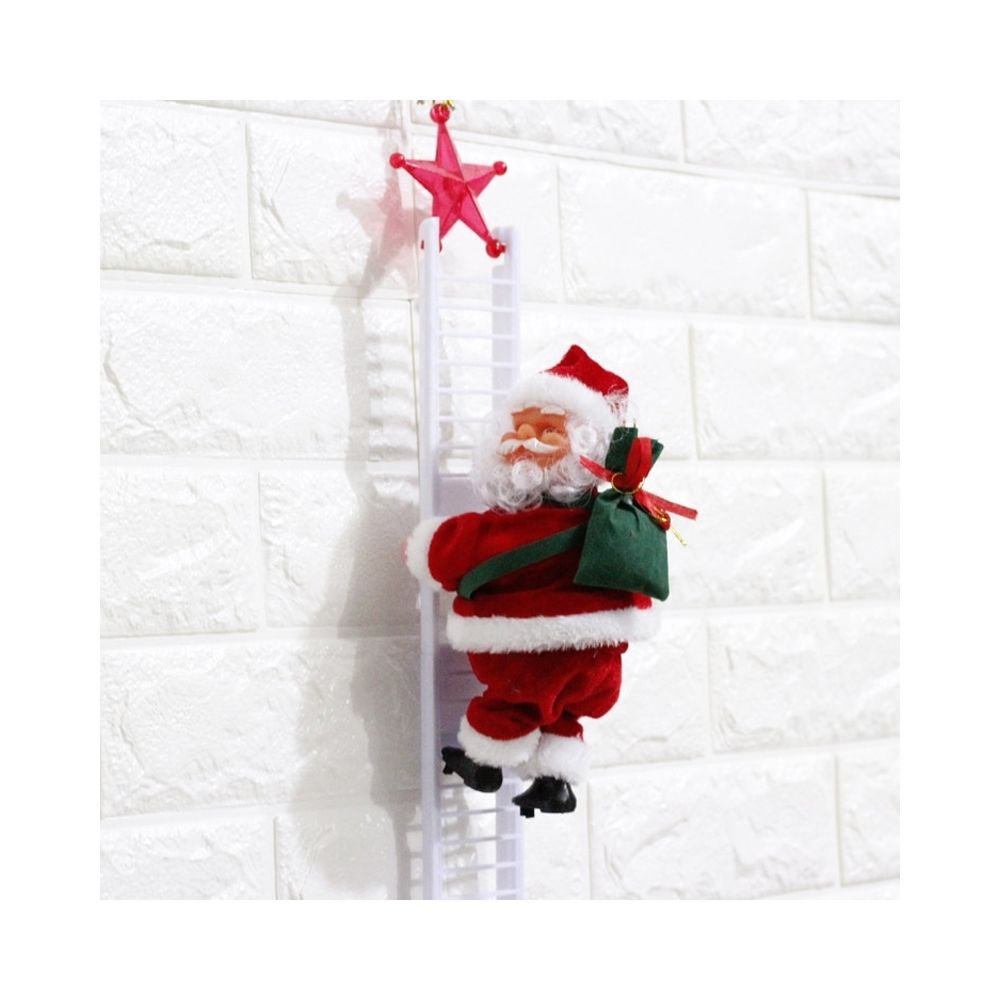 Wewoo - Le père noël grimper à l'échelle électrique peluche jouets en électronique musique animal poupée jouet de - Décorations de Noël