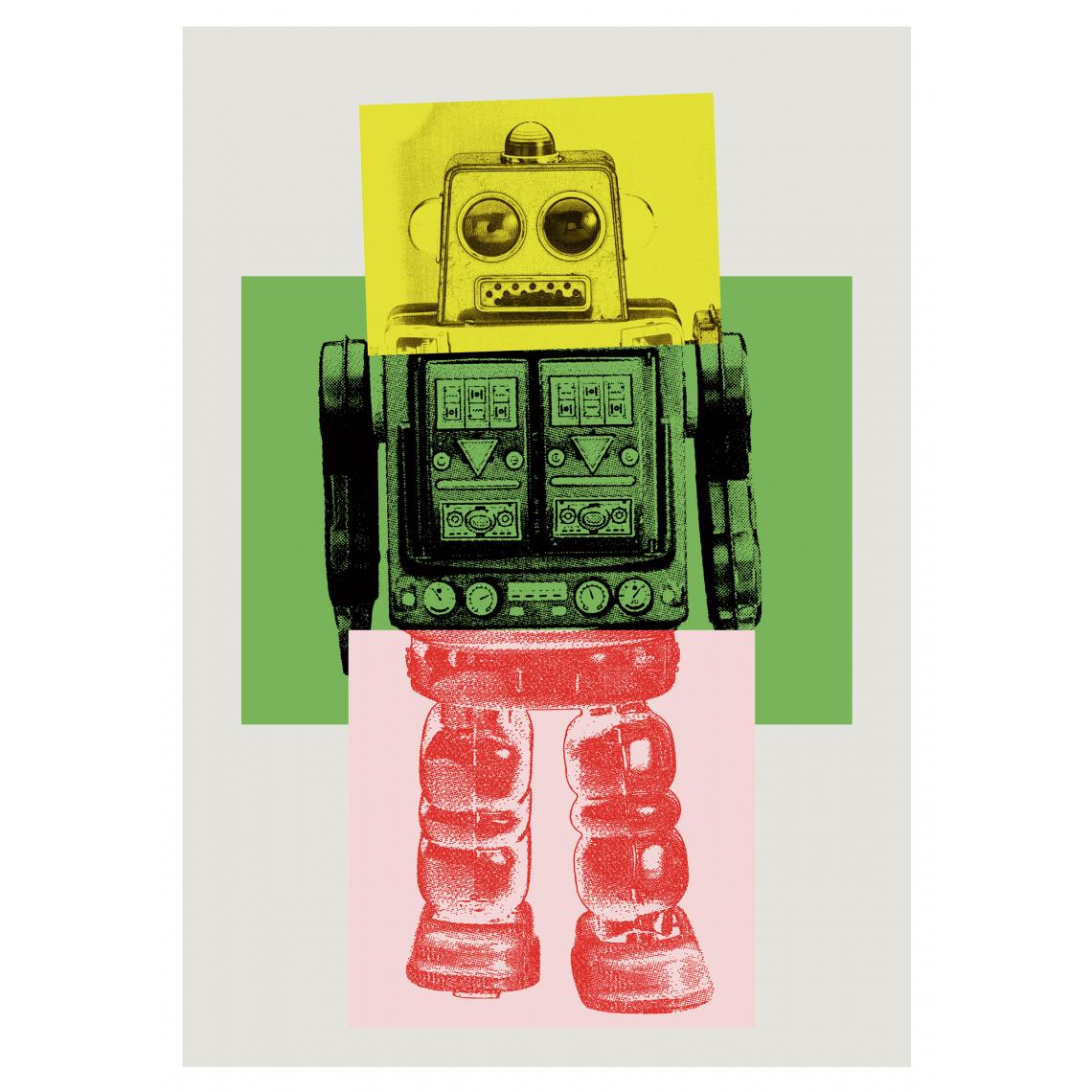 Beneffito - KIDS - Signature Poster - Robot_2 - 60x80 cm - Affiches, posters