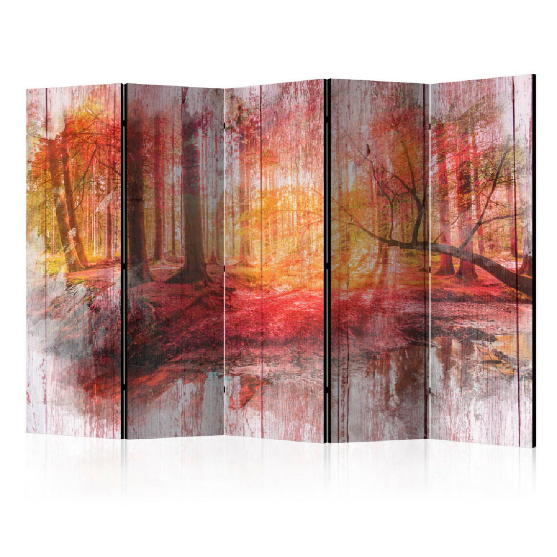 Artgeist - Paravent 5 volets - Autumnal Forest II [Room Dividers] 225x172 - Paravents