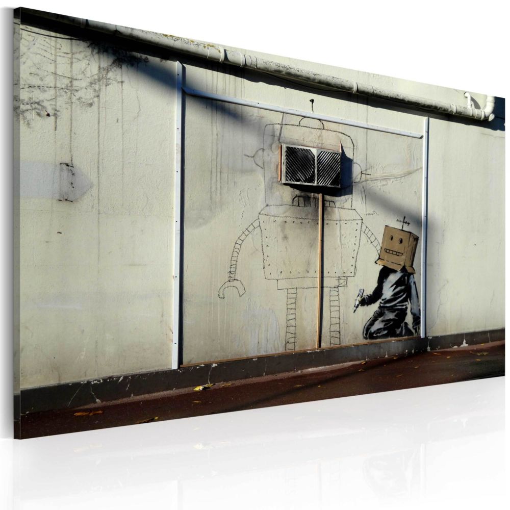 Artgeist - Tableau - Robots (Banksy) - Tableaux, peintures