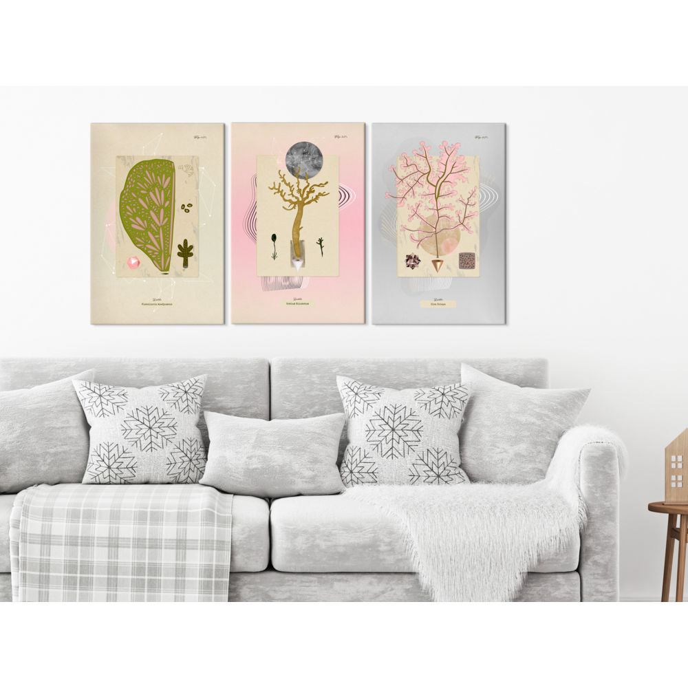 marque generique - 60x30 Tableau Fleurs et plantes Abstraction Splendide Trees (Collection) - Tableaux, peintures