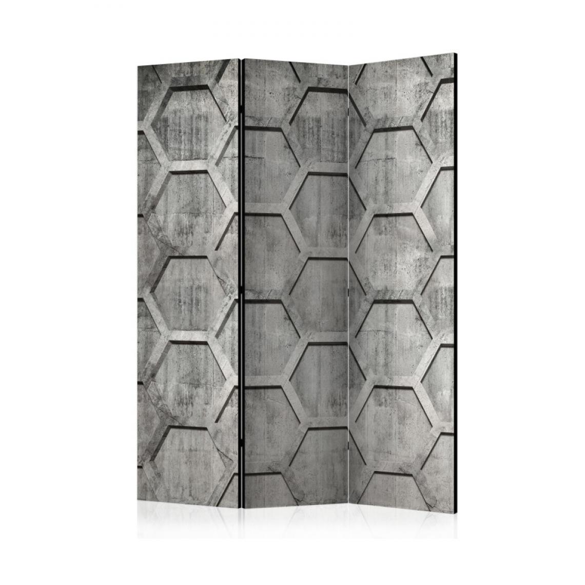 Artgeist - Paravent 3 volets - Platinum cubes [Room Dividers] 135x172 - Paravents