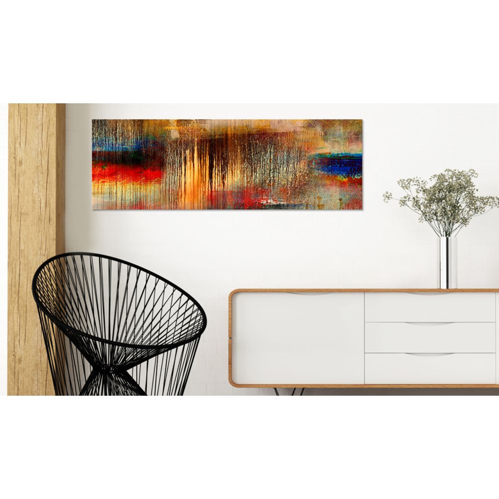 marque generique - 120x40 Tableau Modernes Abstraction Splendide Autumn Rain - Tableaux, peintures