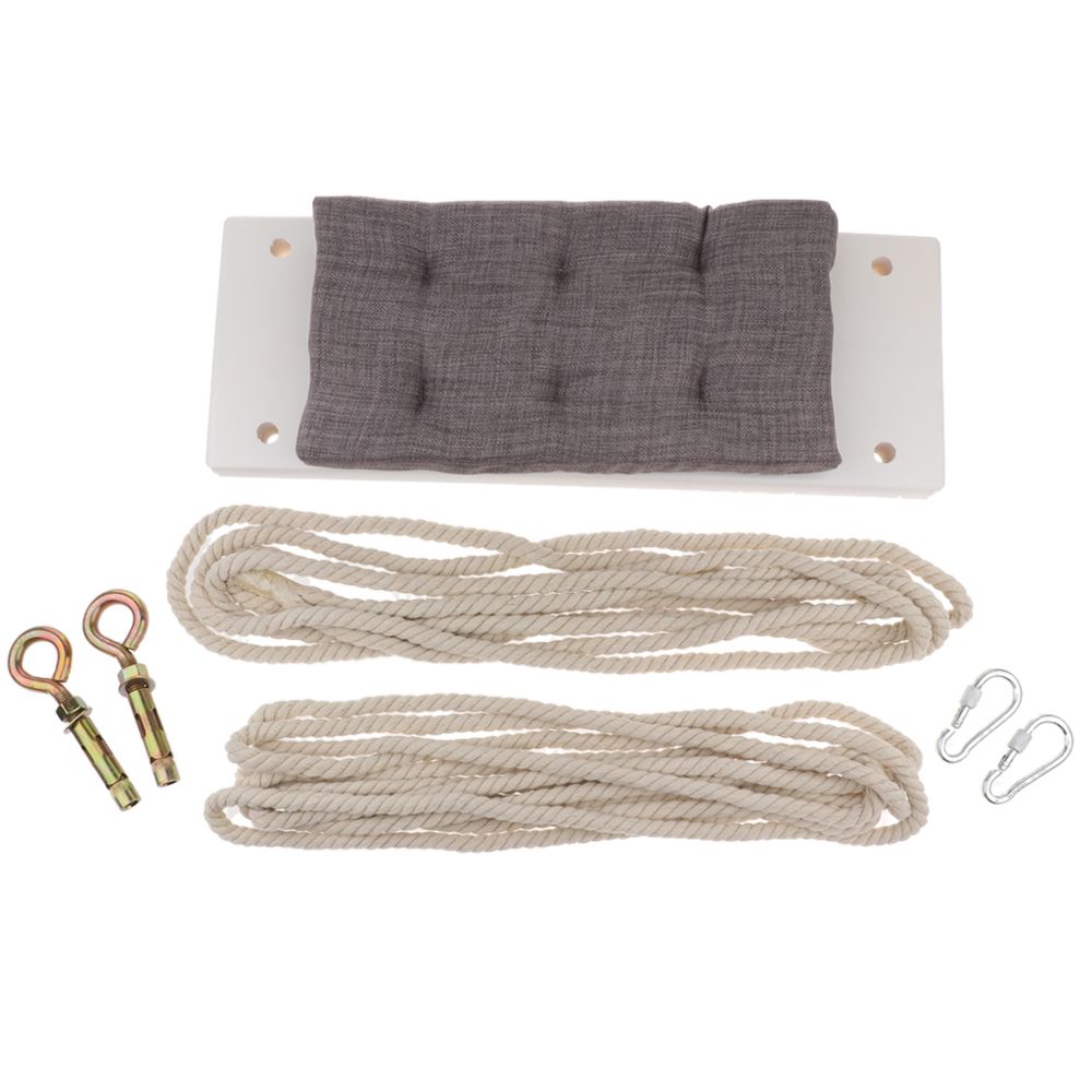 marque generique - Balançoire en bois à corde suspendue avec coussin éponge - Objets déco