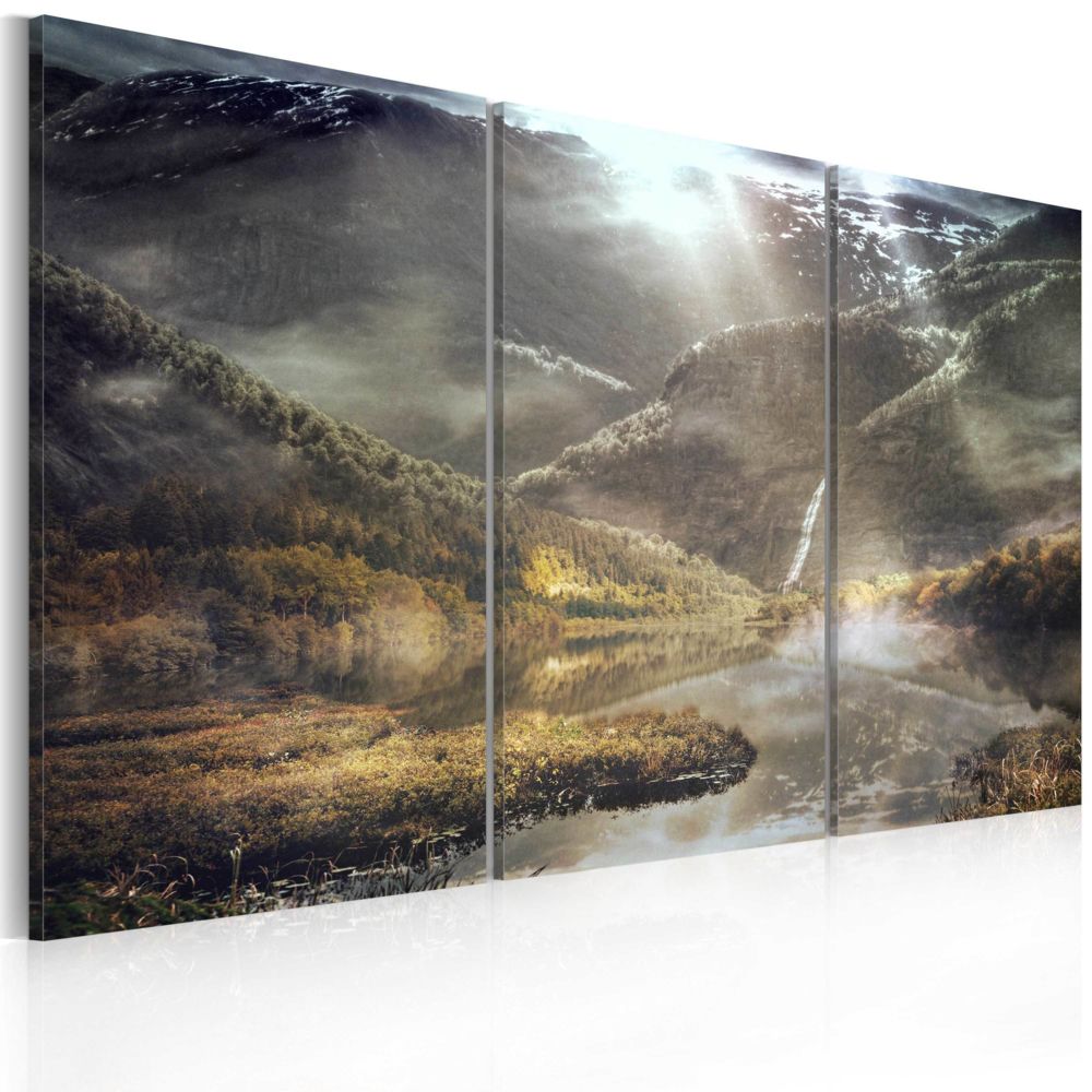 Bimago - Tableau - The land of mists - triptych - Décoration, image, art | Paysages | Montagne | - Tableaux, peintures