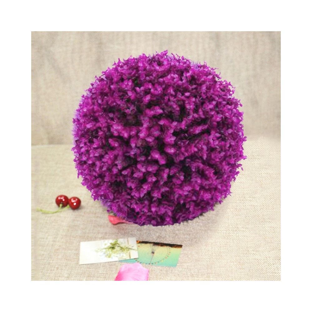 Wewoo - Fleurs Artificielles Artificielle Violet Eucalyptus Plante Ball Topiaire Mariage Événement Décoration de la Maison Ornement Suspendu, Diamètre: 13,4 pouces - Plantes et fleurs artificielles