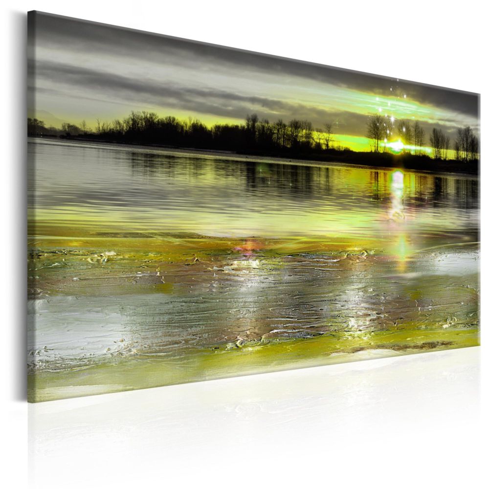 Artgeist - Tableau - Quiet Lake 90x60 - Tableaux, peintures