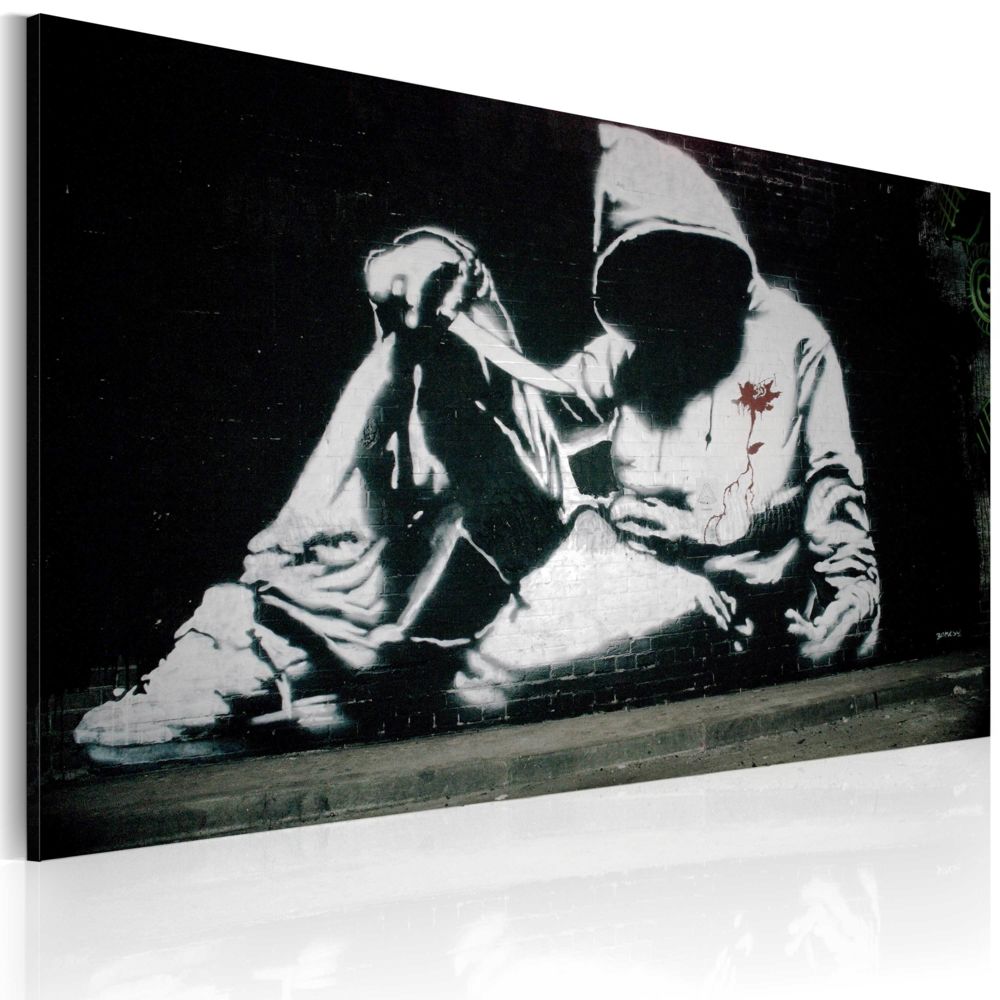 Bimago - Tableau - Incognito killer (Banksy) - Décoration, image, art | Art urbain | 60x40 cm | - Tableaux, peintures