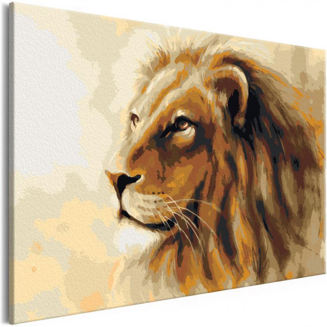 Artgeist - Tableau à peindre par soi-même - Lion King .Taille : 60x40 - Tableaux, peintures