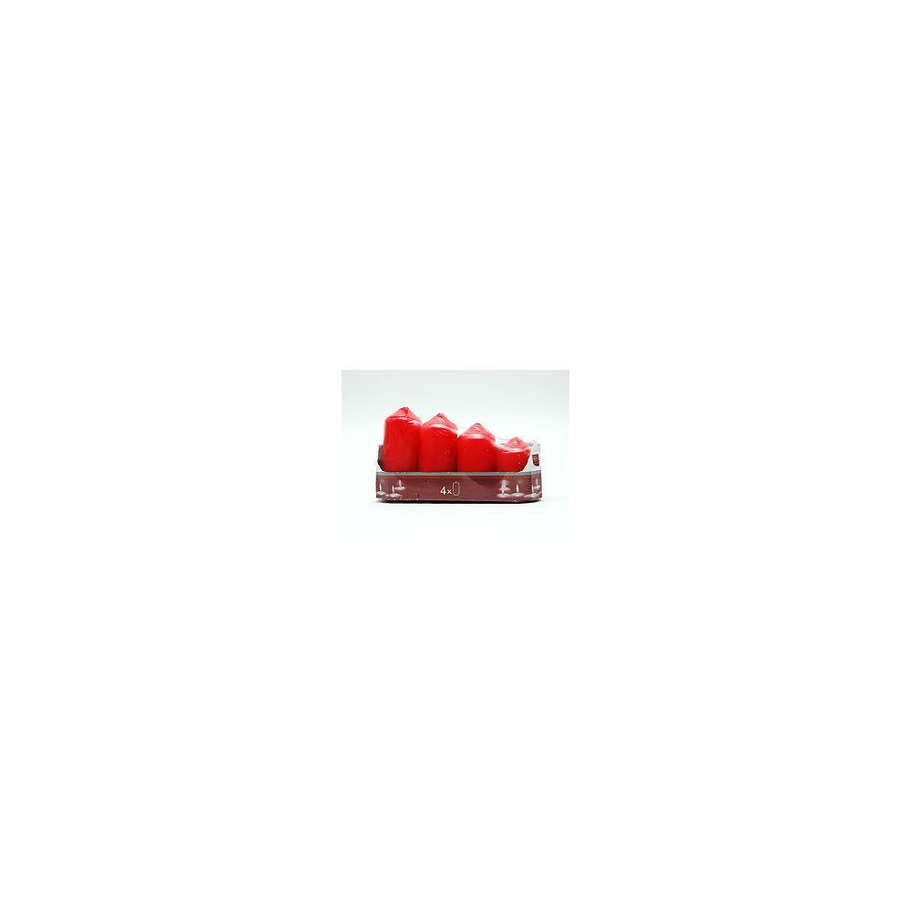 Coolminiprix - Lot de 12 - Lot de 4 bougies tailles différentes Ø 4cm rouge - Qualité COOLMINIPRIX - Objets déco