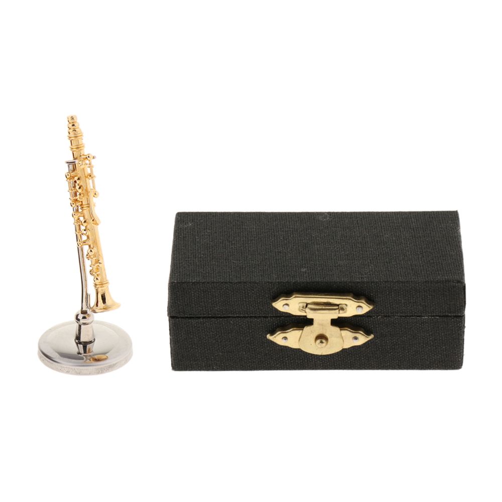 marque generique - 1 Set Miniature Clarinette Home Studio Ornement Décoration Cadeau De Vacances 5.8cm - Objets déco
