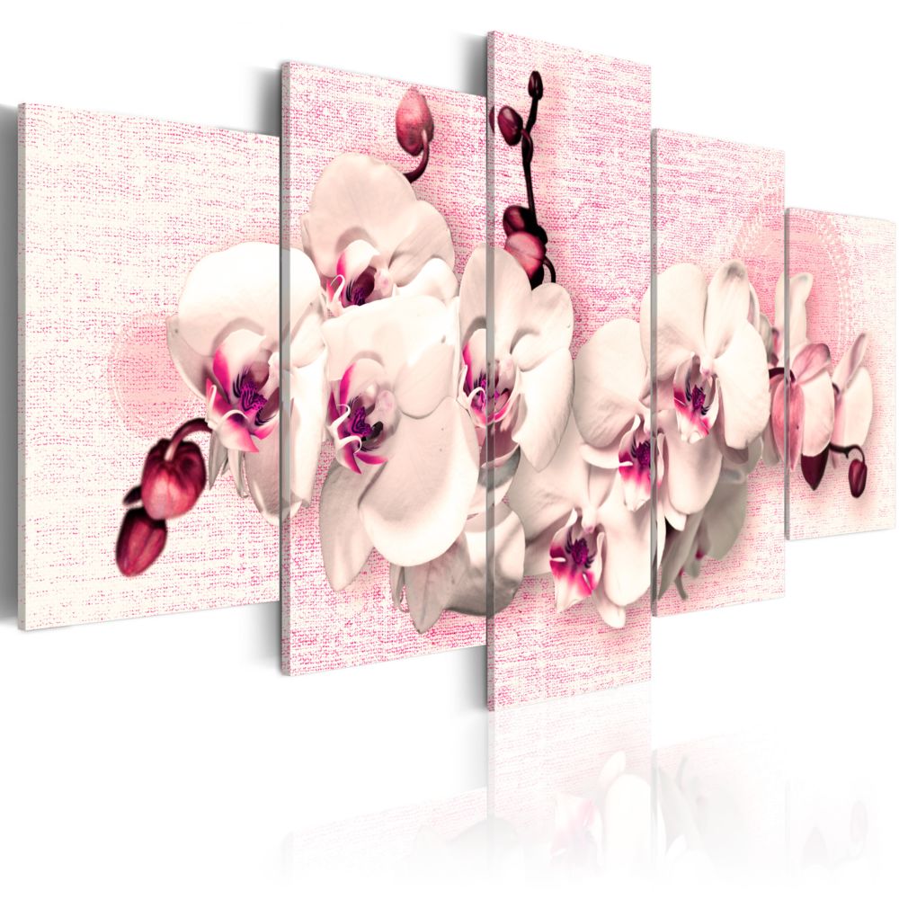 Bimago - Tableau - Métaphore de la féminité - 5 pièces - Décoration, image, art | Fleurs | Orchidées | - Tableaux, peintures