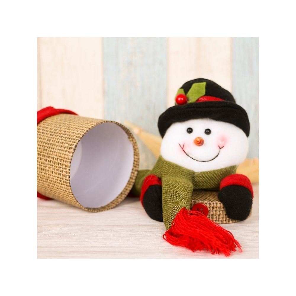 Wewoo - Boîte de cadeau de décoration de Noël de mignon bonbon bonbons Jar, taille: 25 * 10cm - Décorations de Noël