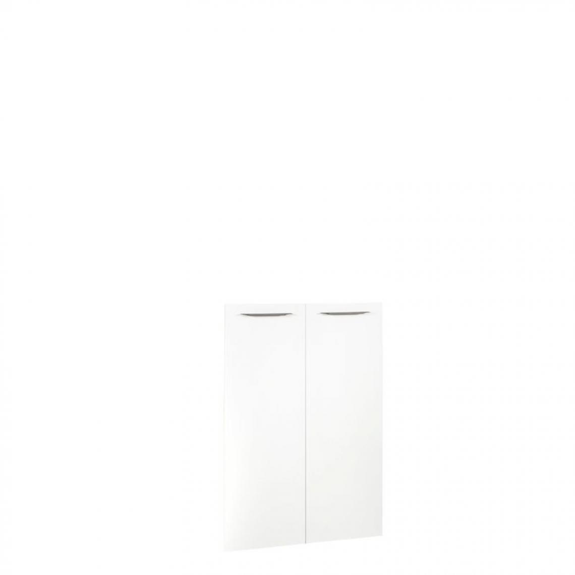 But - Option 2 portes basses MEZZO Blanc laqué / 105 cm - Rangements placards et tiroirs