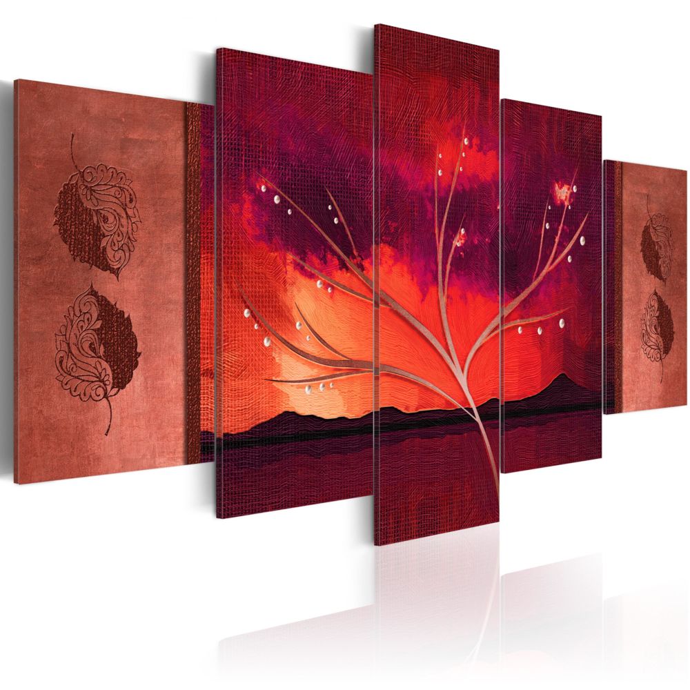 Bimago - Tableau - Carmine Autumn - Décoration, image, art | Paysages | Arbres | - Tableaux, peintures