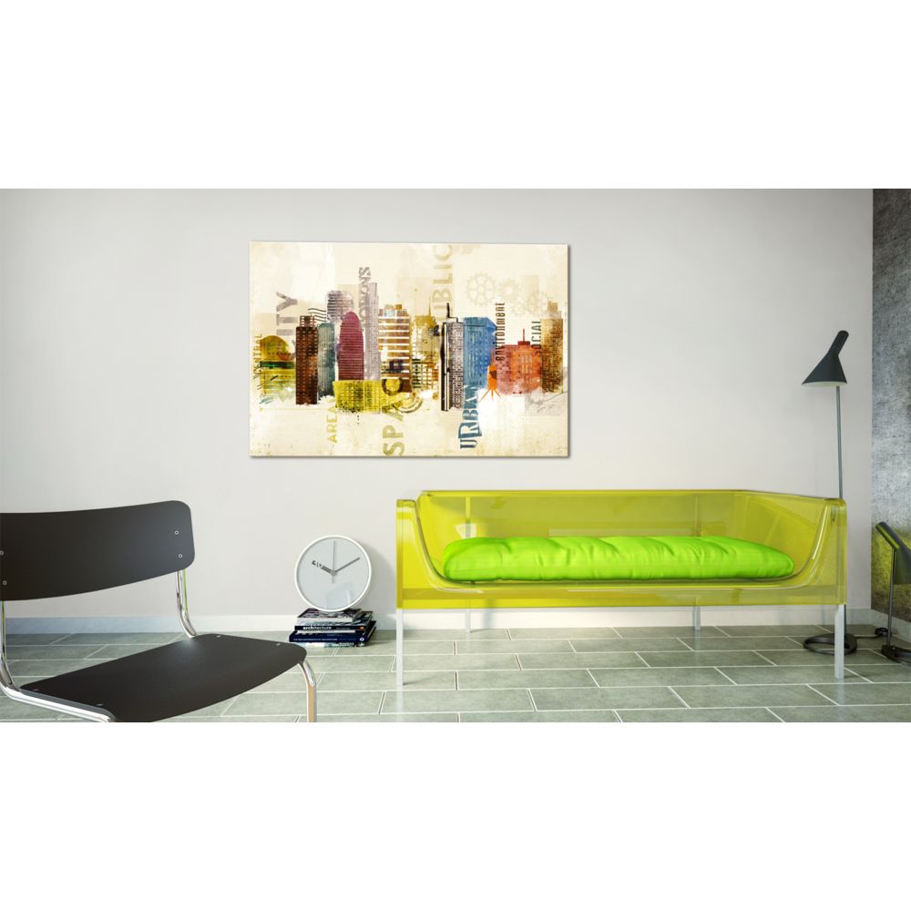 marque generique - 90x60 Tableau sublime Urban design - Tableaux, peintures