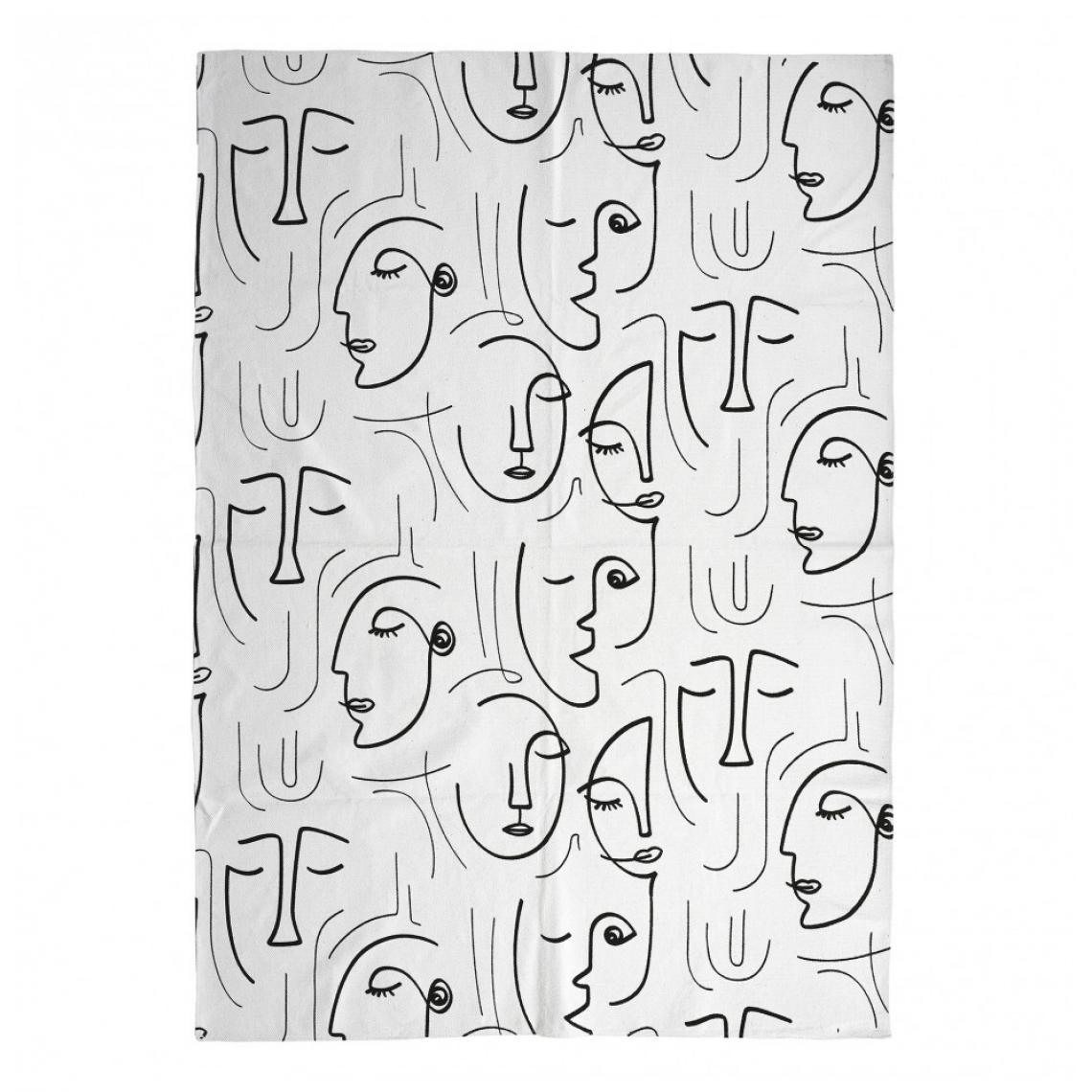 Ac-Deco - Tapis imprimé - 120 x 170 cm - Arty - Blanc - Tapis