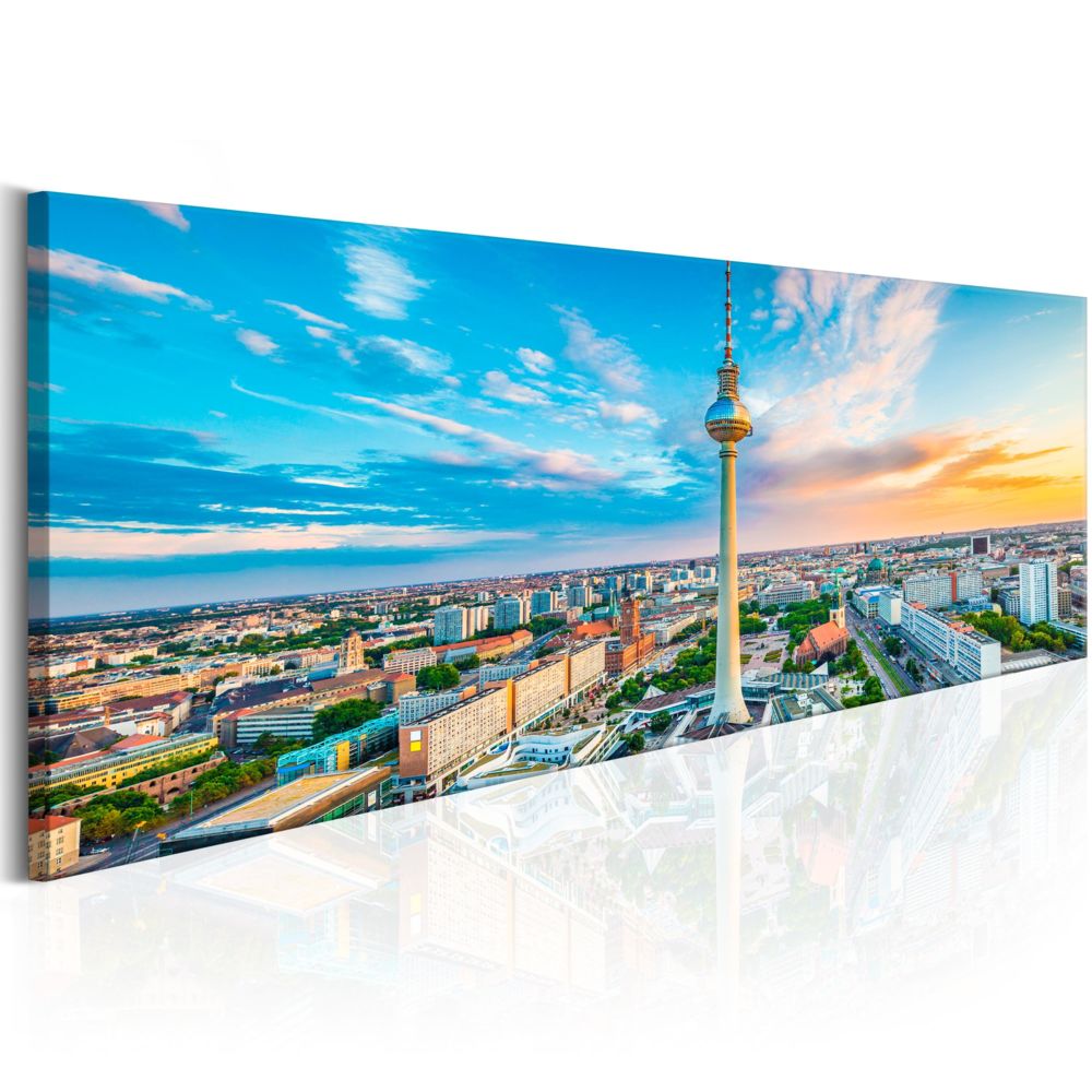Bimago - Tableau - Berliner Fernsehturm, Germany - Décoration, image, art | Villes | Berlin | - Tableaux, peintures