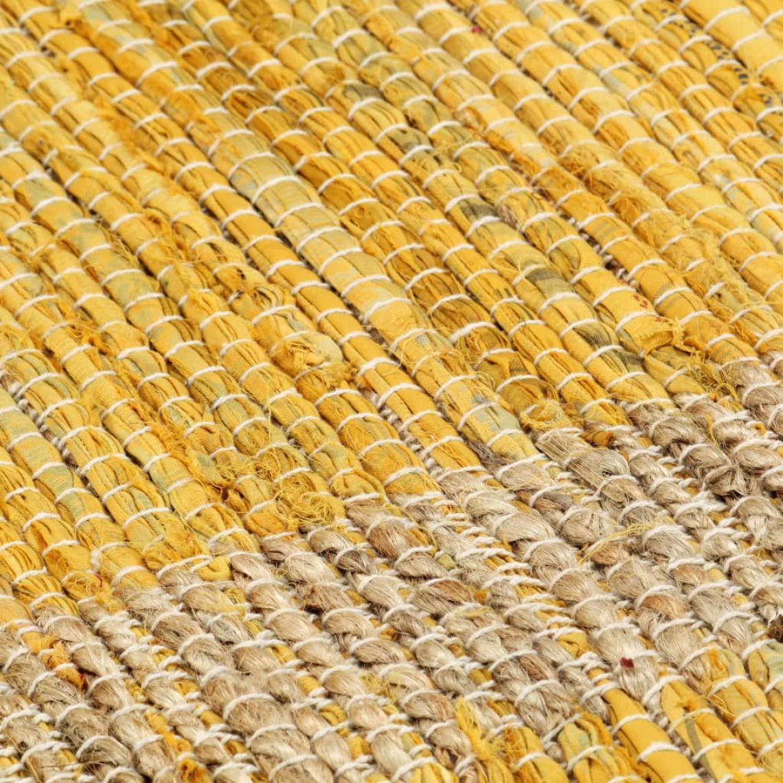 Icaverne - Icaverne - Petits tapis ensemble Tapis fait à la main Jute Jaune 120x180 cm - Tapis