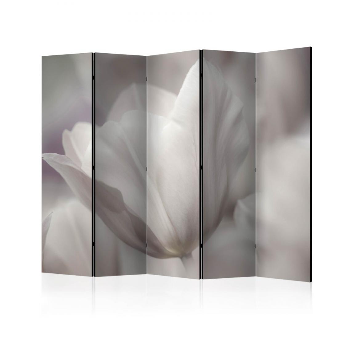 Artgeist - Paravent 5 volets - Tulip - black and white photo II [Room Dividers] 225x172 - Paravents