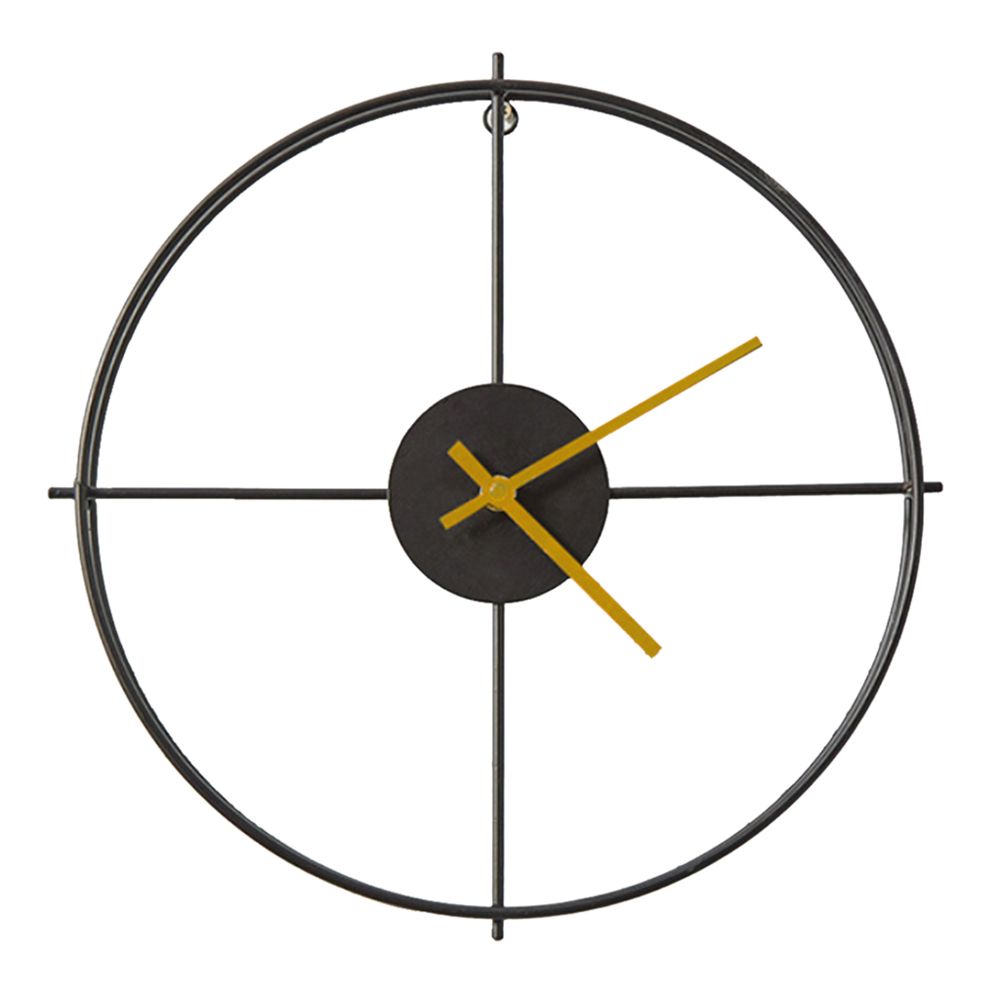 marque generique - Chic Simple Horloge Murale Batterie Unique Intérieur Moderne Décoratif Petit Noir - Horloges, pendules