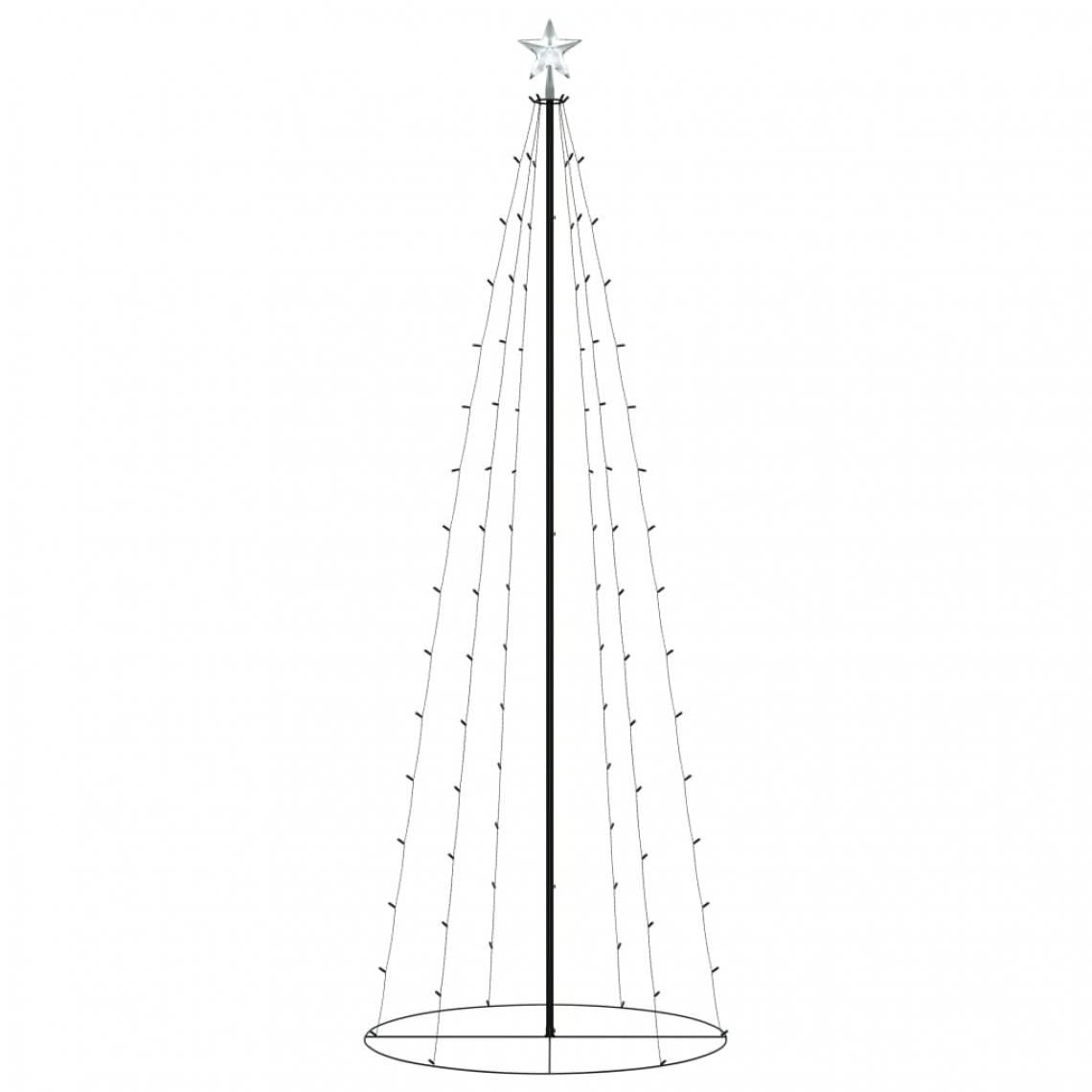 Icaverne - Icaverne - Décorations de Noël gamme Sapin de Noël cône 100 LED blanc chaud 70x180 cm - Décorations de Noël