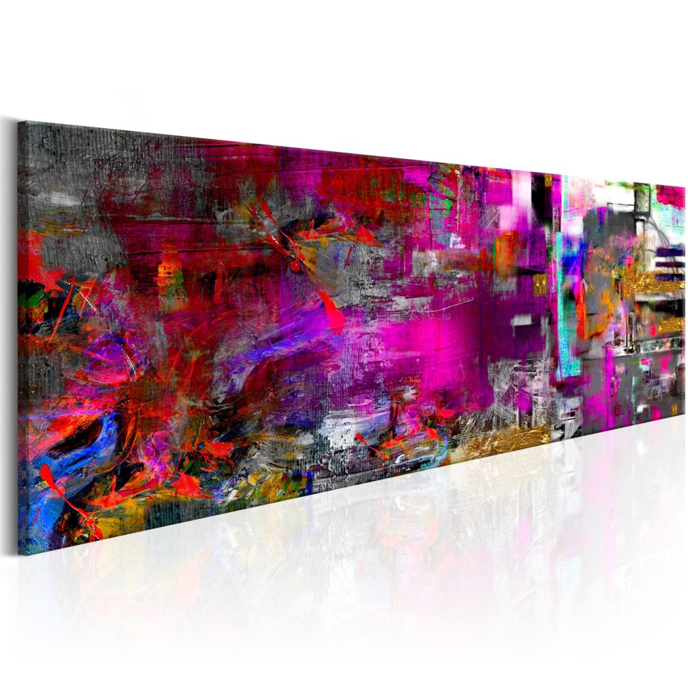 Bimago - Tableau - Oramgerie pourpre - Décoration, image, art | Abstraction | Multicolores | - Tableaux, peintures
