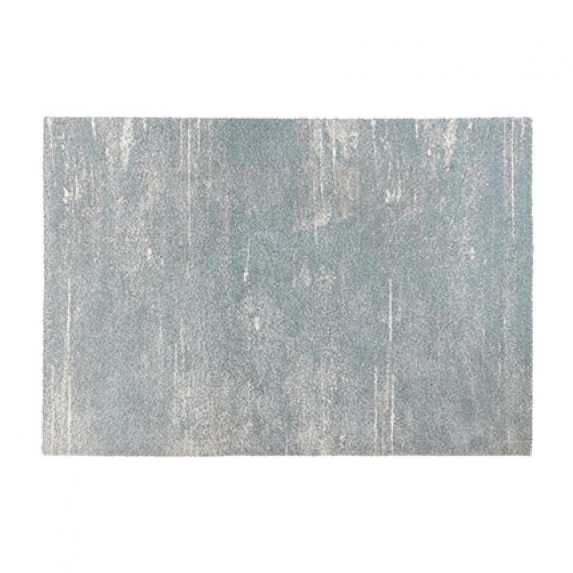 Paris Prix - Tapis 230x160 cm en tissu polypropylène bleu gris - Tapis