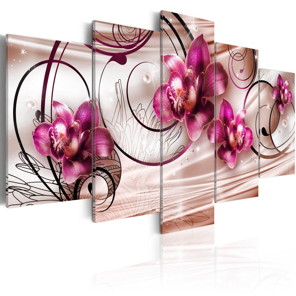 Bimago - Tableau - Danse de perles - Décoration, image, art | Fleurs | Orchidées | - Tableaux, peintures